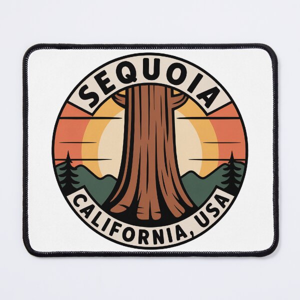 Item preview, Sequoia National Park Vintage Travel Badge - California Giant Redwood Emblem designed and sold by pod24.