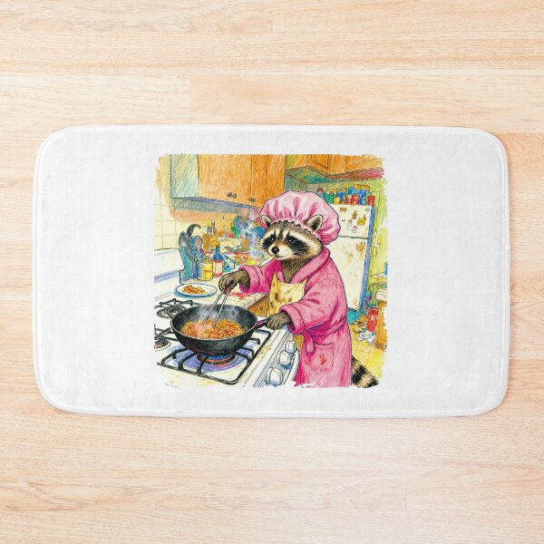 Item preview, Funny Cooking Raccoon. designed and sold by EunsooLee.