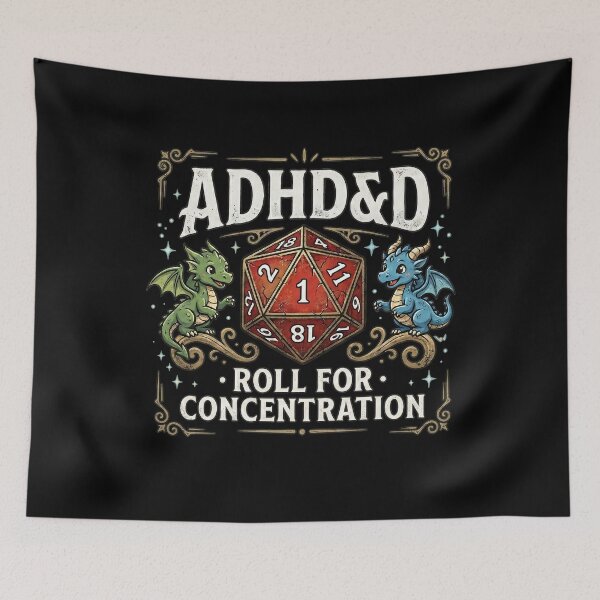 Item preview, ADHD And D Roll For Concentration designed and sold by JODYSMORGAN.