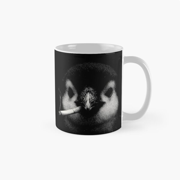 Item preview, Penguin Smoking Cigarette Low Key Stipple Art designed and sold by k3rstman1.