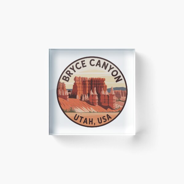 Item preview, Bryce Canyon National Park Vintage Travel Badge - Utah Retro Hoodoo Emblem designed and sold by pod24.