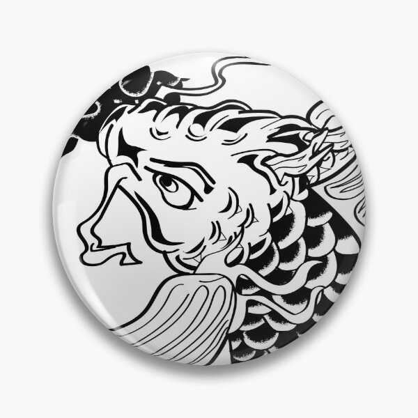 Item preview, Rising Koi (Monotone) designed and sold by teikyoutshop.