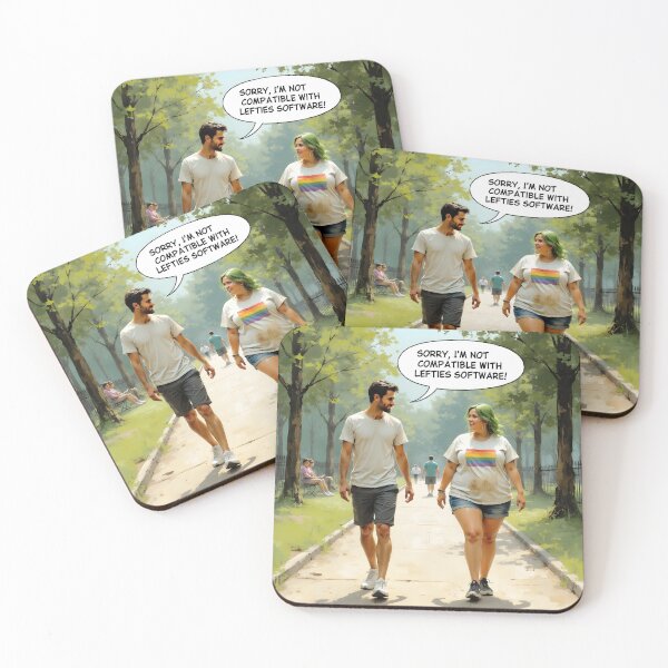 Item preview, Sorry, I'm Not Compatible with Lefties Software designed and sold by Huskyyy Designs.