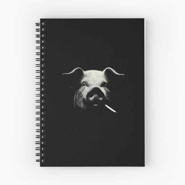 Item preview, Low Key Pig Smoking Cigarette Portrait designed and sold by k3rstman1.