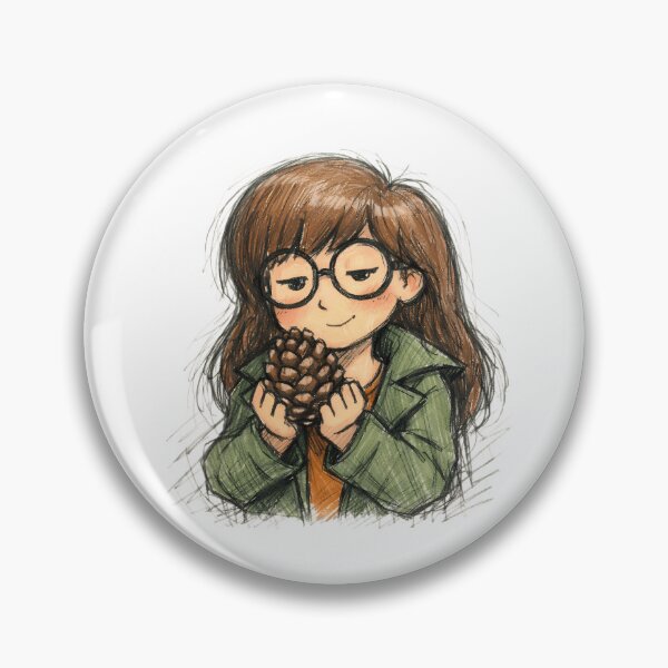 Item preview, DARIA MORGENDORFFER WITH PINE CONE designed and sold by LIS AND MELIVERSO.