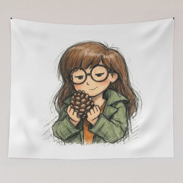 Item preview, DARIA MORGENDORFFER WITH PINE CONE designed and sold by LIS AND MELIVERSO.