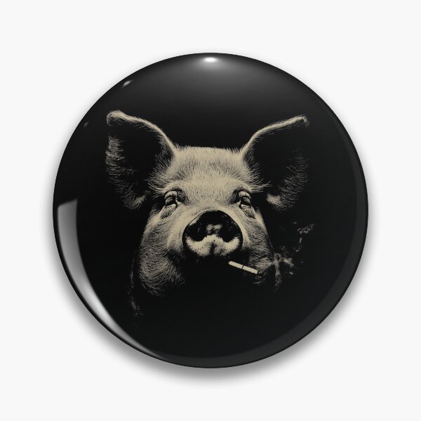 Item preview, Rebellious Pig Face Smoking Cigarette designed and sold by k3rstman1.