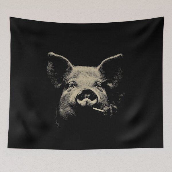 Item preview, Rebellious Pig Face Smoking Cigarette designed and sold by k3rstman1.