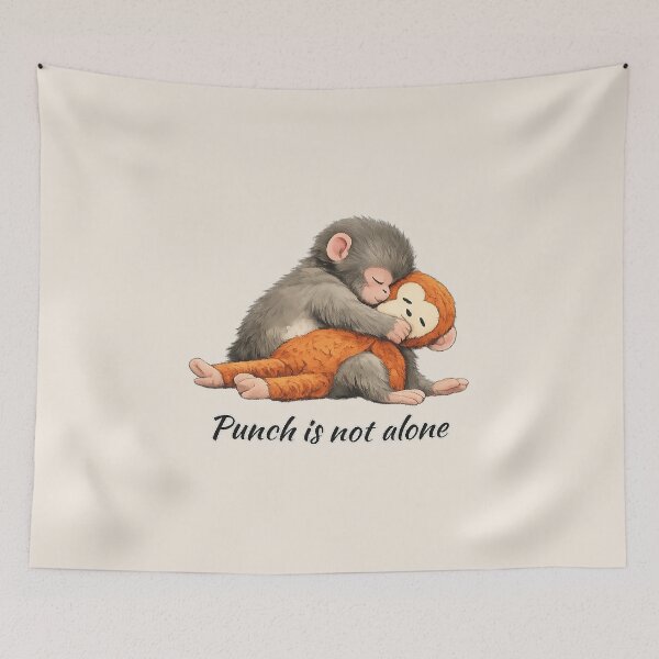 Item preview, Viral Sad Monkey, Punch The Monkey, Ichikawa Zoo Macaque, Emotional Support Stuffed Animal designed and sold by toongstudio.