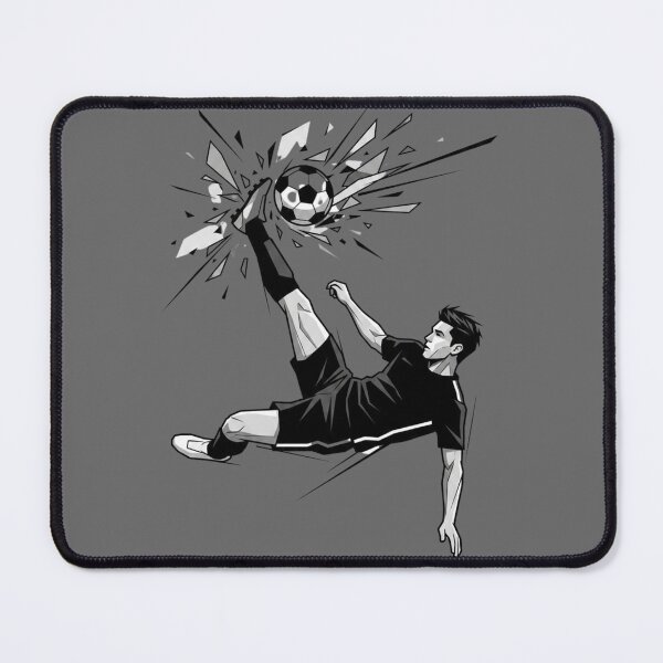 Item preview, Dynamic Soccer Bicycle Kick - Minimalist Geometric Sport Art designed and sold by Line & Shade.