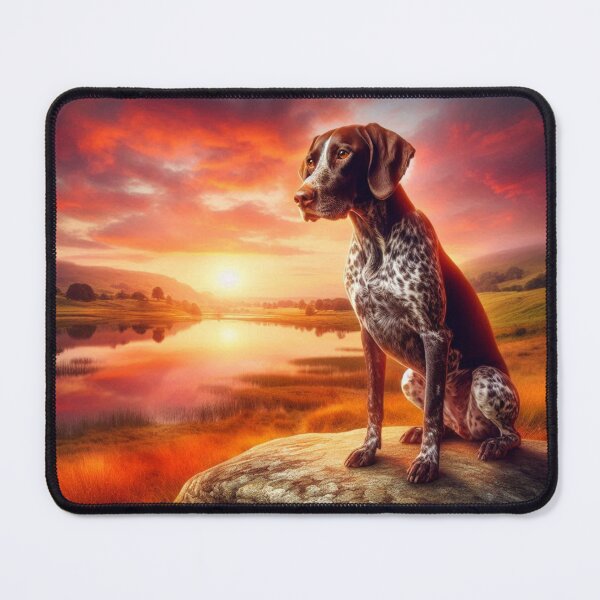 Item preview, german shorthaired pointer sunset design designed and sold by Dogandesighn.