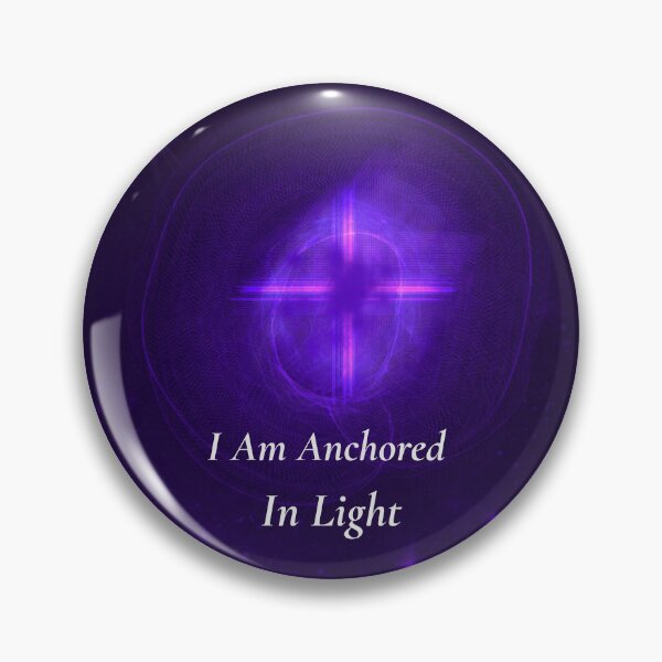 Item preview, I Am Anchored In Light – Mystic Purple Cosmic Alignment Art designed and sold by MysticPurpleHue.