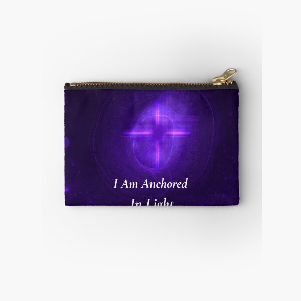 Item preview, I Am Anchored In Light – Mystic Purple Cosmic Alignment Art designed and sold by MysticPurpleHue.