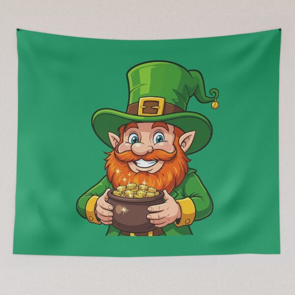 Item preview, A Bright Cheerful Cartoon Leprechaun designed and sold by taiche.