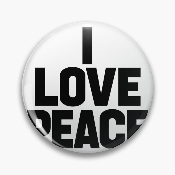 Item preview, I Love Peace Bold Minimalist Typography Design designed and sold by InnerJoySpace.