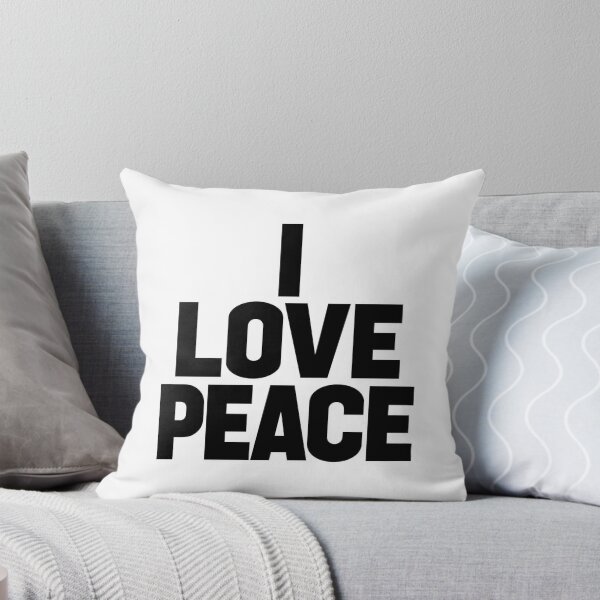 Item preview, I Love Peace Bold Minimalist Typography Design designed and sold by InnerJoySpace.