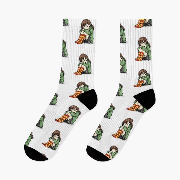 Item preview, DARIA MORGENDORFFER WITH STRIPED SOCKS designed and sold by LIS AND MELIVERSO.