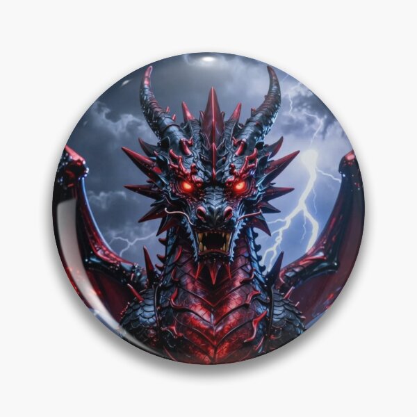 Item preview, Dragón negro de ojos rojos designed and sold by Express210.