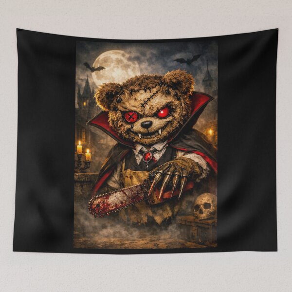 Item preview, Death Bear as mashup with Dracular and Chainsawman with Freddy Krueger claws designed and sold by Gunnar Hermansen.