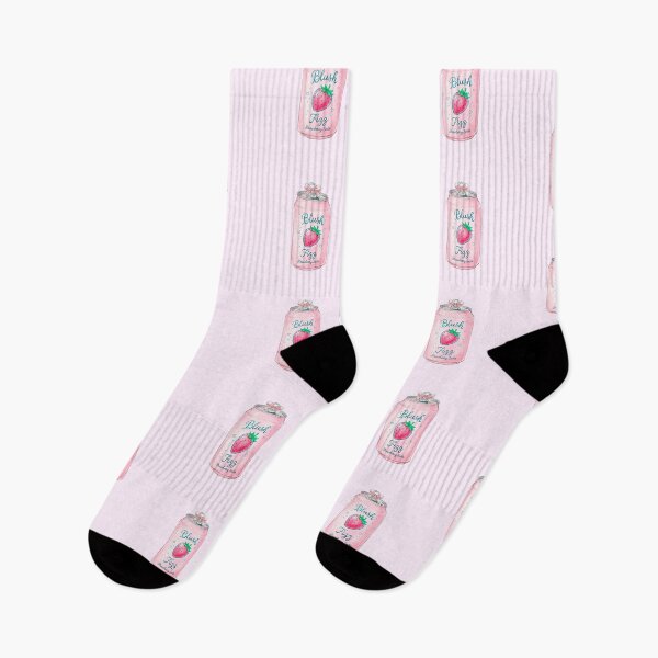 Item preview, Blush Fizz Strawberry Soda – Soft Girly Pastel Aesthetic Illustration designed and sold by Verycutethings.