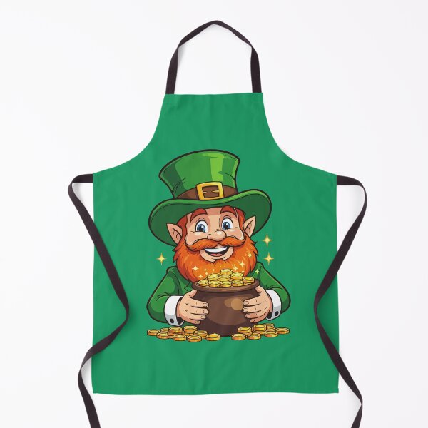 Item preview, Grins And Coffers Galore Cartoon Leprechaun designed and sold by taiche.