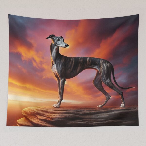 Item preview, Greyhound Sunset – Elegance in Motion designed and sold by Dogandesighn.