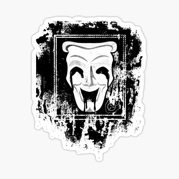 ParaBooks Scary Creepy Paranormal SCP Foundation Lenticular Sticker,  SCP-035, Posessive Mask