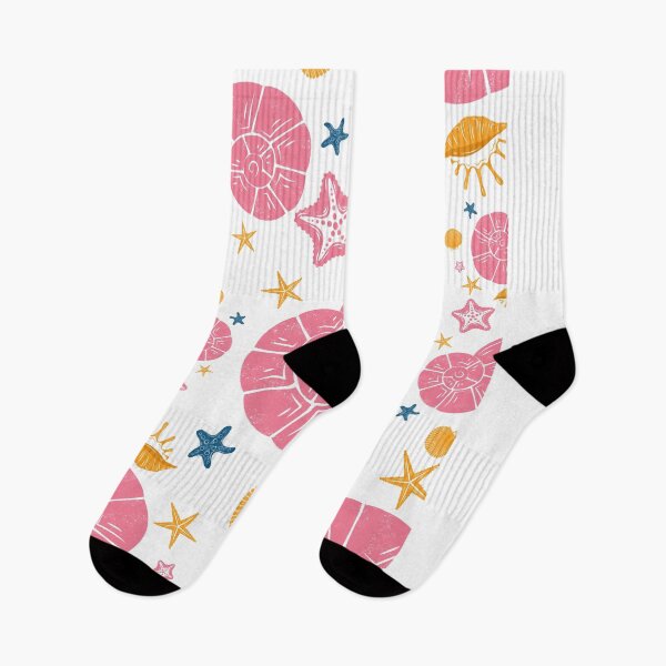 Item preview, Pink and Gold Sea Shell Summer Pattern designed and sold by Diece studio .
