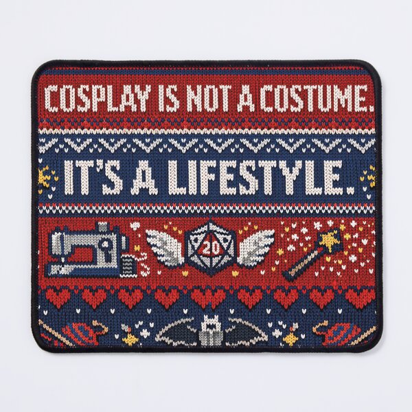 Item preview, Cosplay is a lifestyle. Funny saying. Knitting pattern. designed and sold by Mauswohn.
