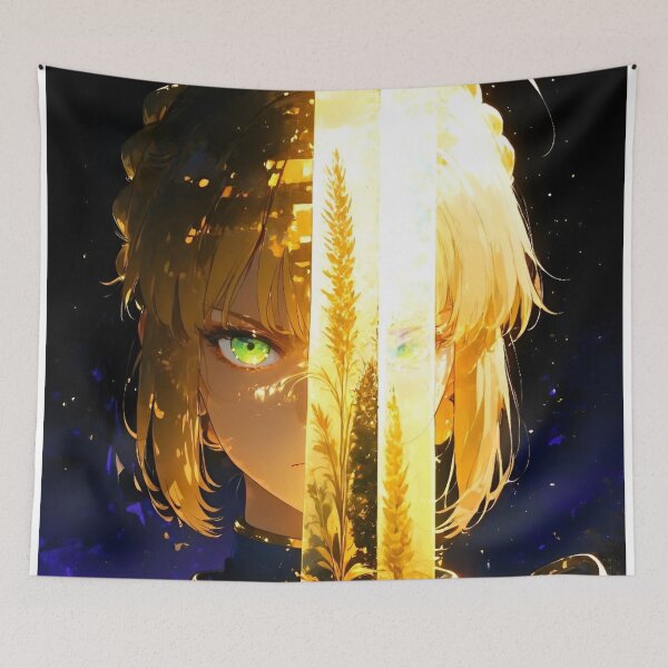Item preview, Golden Knight of Radiant Valor – Luminous Fantasy Sword Warrior designed and sold by Dyan4.