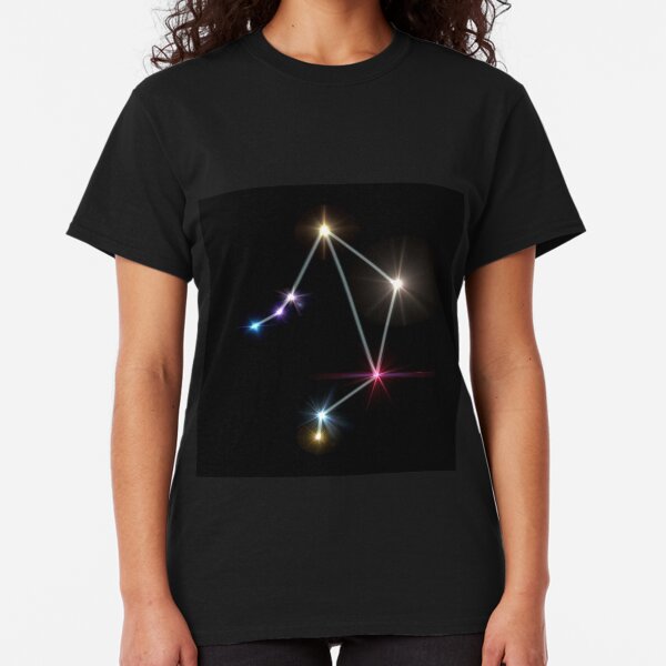 Libra Horoscopes with black background Classic T-Shirt