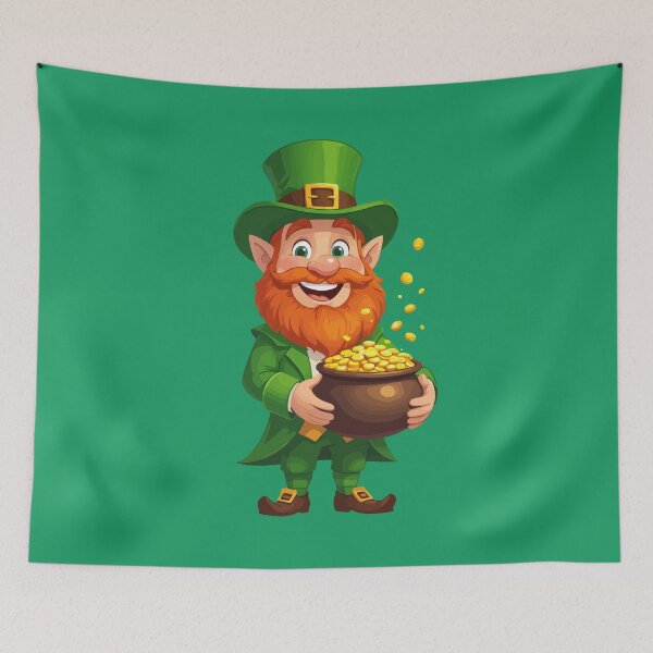 Item preview, Lucky Little Legend Cartoon Leprechaun designed and sold by taiche.