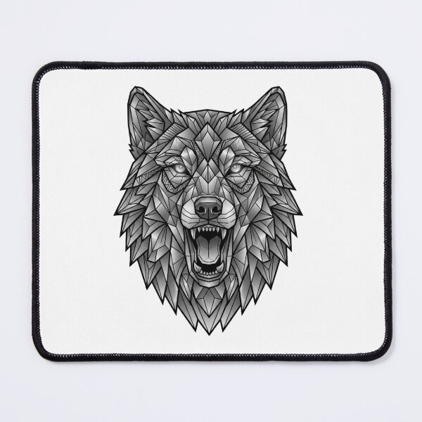Item preview, Geometric Alpha Wolf - Modern Tribal Line Art designed and sold by Line & Shade.