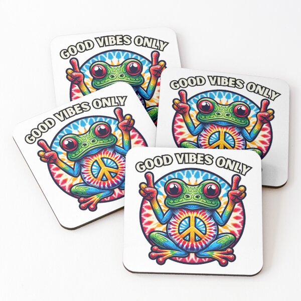Item preview, Peace Frog Psychedelic Art designed and sold by All About DigiCraft by Fedelina.