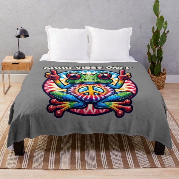 Item preview, Peace Frog Psychedelic Art designed and sold by All About DigiCraft by Fedelina.
