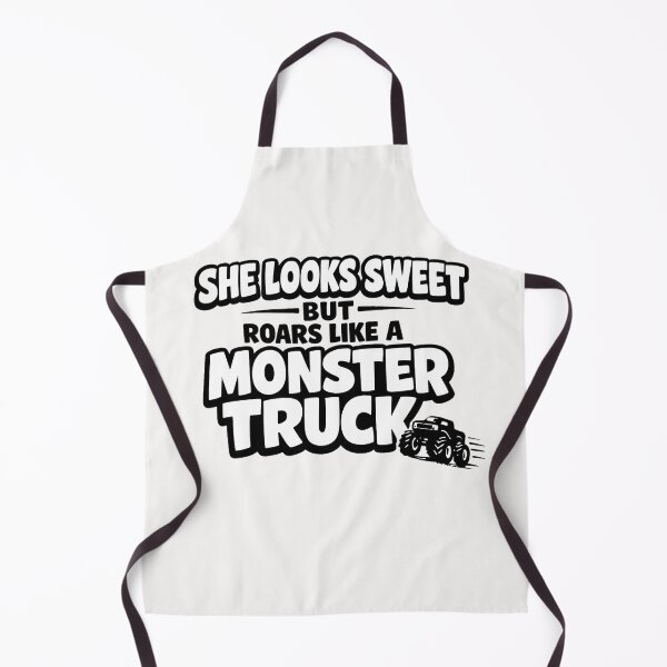 Item preview, She looks sweet but roars like a monster truck funny quote designed and sold by Pawsome Quotes.