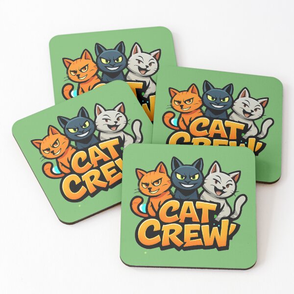 Item preview, Cat Crew Cute Cat Logo designed and sold by OwnYourMood.