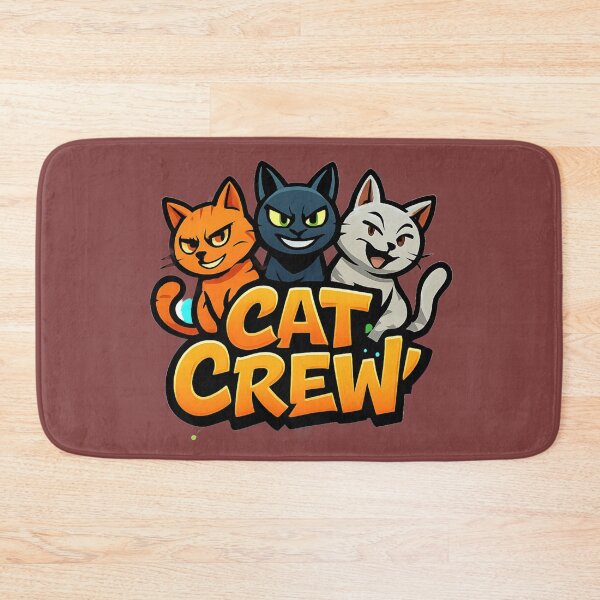 Item preview, Cat Crew Cute Cat Logo designed and sold by OwnYourMood.