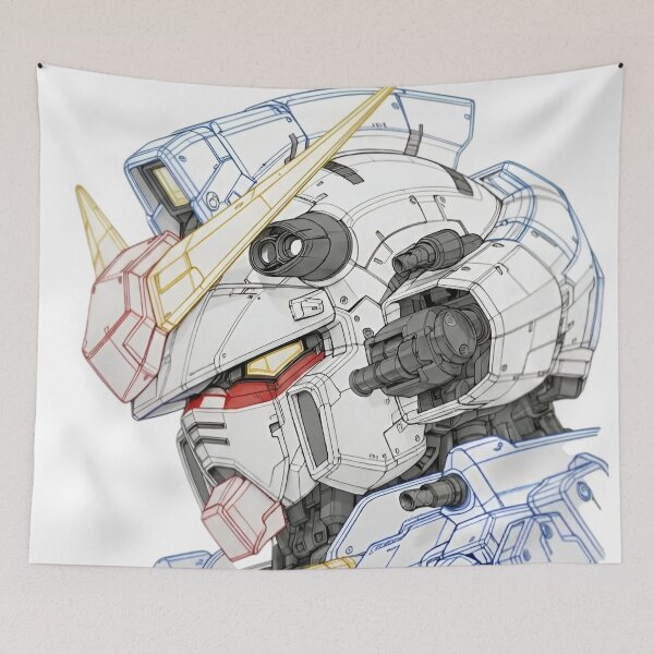 Item preview, Mechanical Mecha Head Blueprint – Futuristic Robot Armor Concept Art designed and sold by Dyan4.
