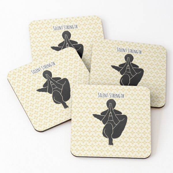 Item preview, Sacred Balance – Minimalist Yoga Silhouette Art designed and sold by VeenaArtStudio.
