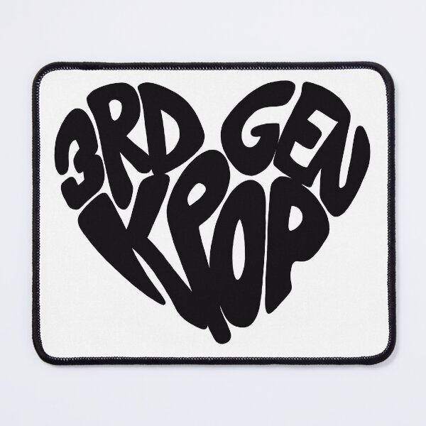 Item preview, 3rd Gen Kpop Heart Black designed and sold by PNWBeePhotos.