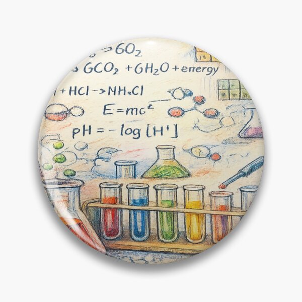 Item preview, Chemistry Lab Sketch in Colored Pencils designed and sold by SpicyWind.