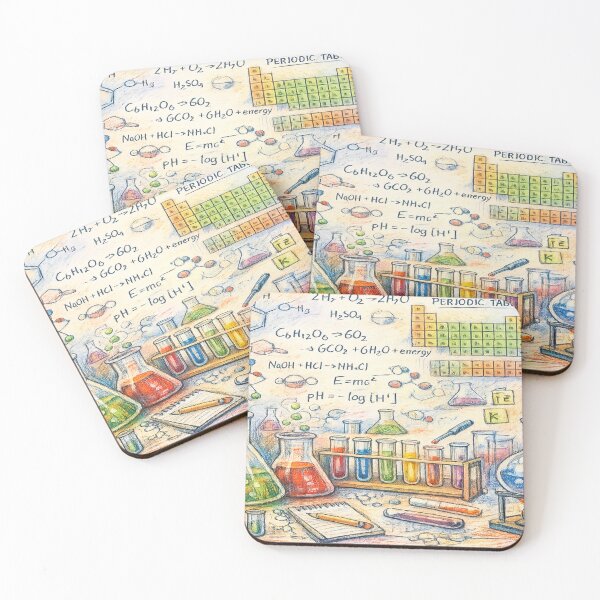 Item preview, Chemistry Lab Sketch in Colored Pencils designed and sold by SpicyWind.