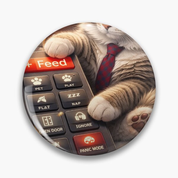 Item preview, Cat Owner Remote Control – Funny Pet Life Illustration designed and sold by LovelyCatGalaxy.