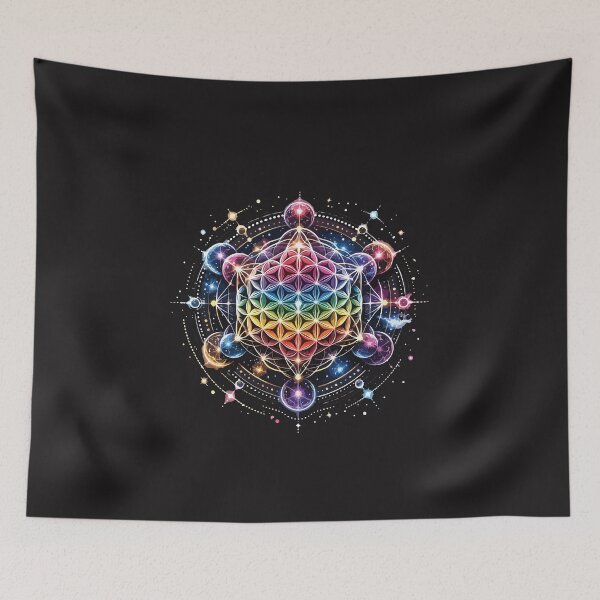 Item preview, Metatrons Cube Sacred Geometry Spiritual Creation Design designed and sold by kiralynstration.