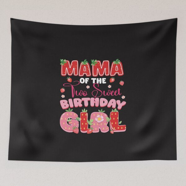 Item preview, Mama of The Two Sweet 2nd Birthday Strawberry Party Design designed and sold by kiralynstration.