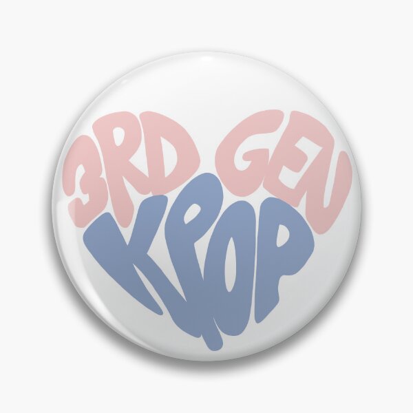 Item preview, 3rd Gen Kpop Heart Pastel Pink Blue designed and sold by PNWBeePhotos.