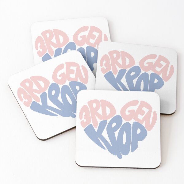 Item preview, 3rd Gen Kpop Heart Pastel Pink Blue designed and sold by PNWBeePhotos.