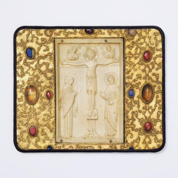 Item preview, Ancient Holy book binding with gems & Byzantine Icon designed and sold by Classical Weasel.