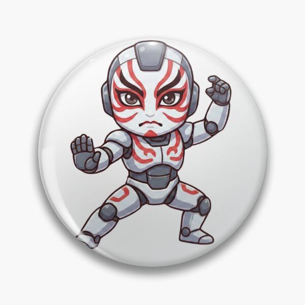 Item preview, Kabuki Robo - Cyberpunk Fusion of Tradition and Future designed and sold by HappyCanvasArt.